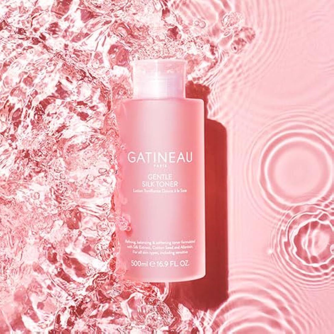 Gatineau - Gentle Silk Toner, Alcohol-Free Refreshing & Softening Facial Toner, for All Skin Types (500ml)