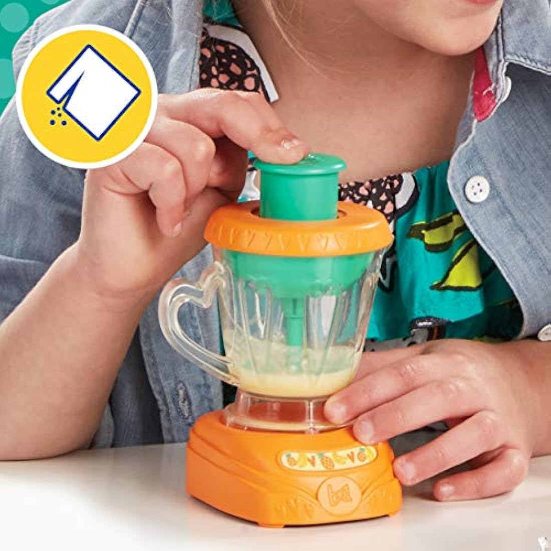 Baby Alive Magical Mixer Baby Doll Tropical Treat with Blender Accessories, Drinks, Wets, Eats, Brown Hair Toy for Children Aged 3 and Up