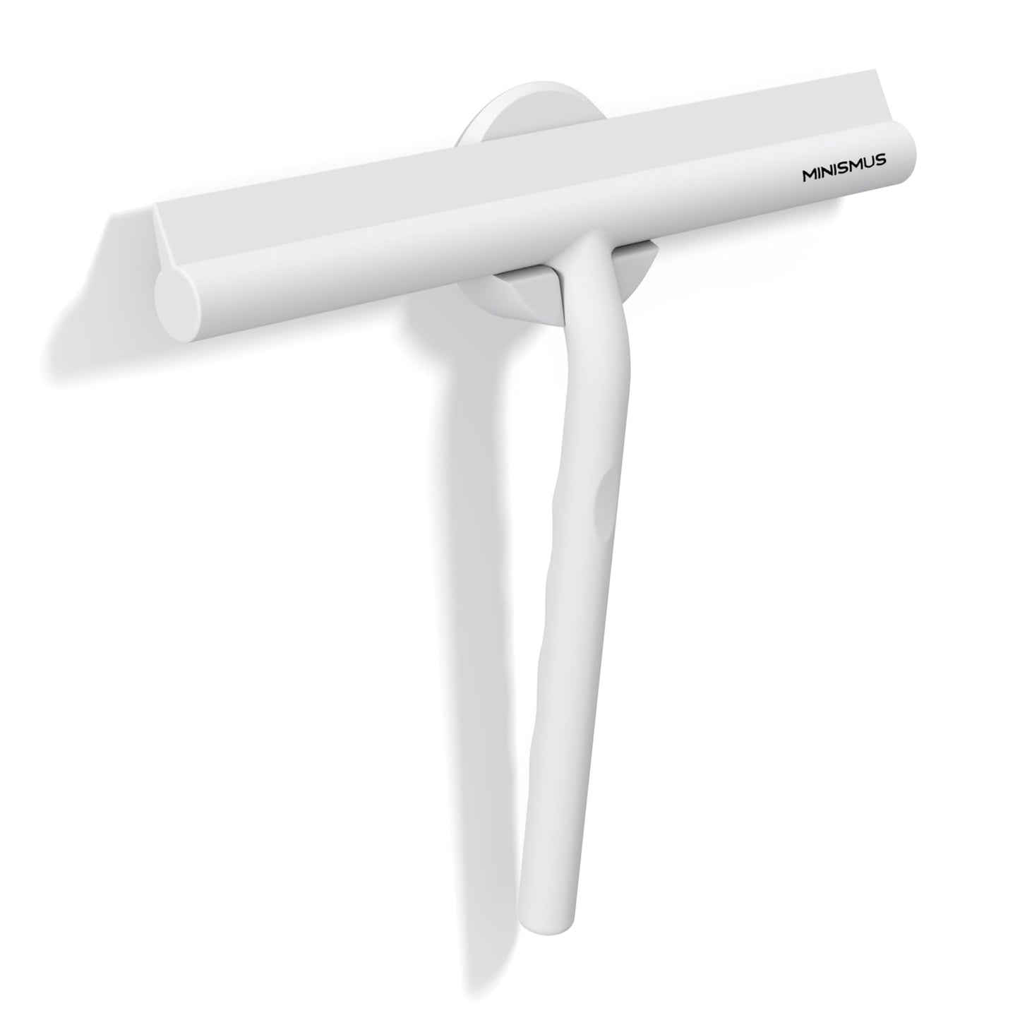 Minismus Shower Squeegee for Shower, Bathroom, Tiles, Mirrors, Windows - Includes Magnetic Holder No Drilling Required - Modern Design in Elegant (21
