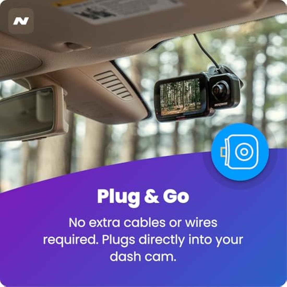 Nextbase Series 2 Add-on Module Cameras - Rear View Dash Camera, Back Window View Video – Compatible with Series 2 322GW, 422GW,522GW and 622GW Dash Cam Models