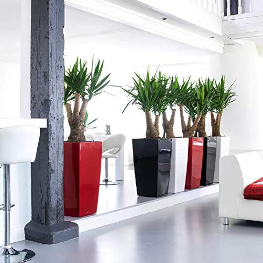 LECHUZA CUBICO Premium 40 scarlet red high gloss 18193