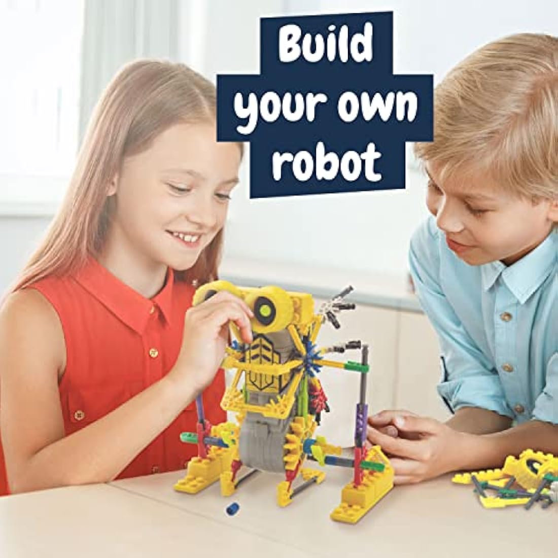 Science4you Robotics Betabot - Robot Building Toy for Kids Age 8-14, Kit with 126 pieces to Build Your Own Robot and Make it Move, Science Kit and STEM Toy for Kids 8+ years old