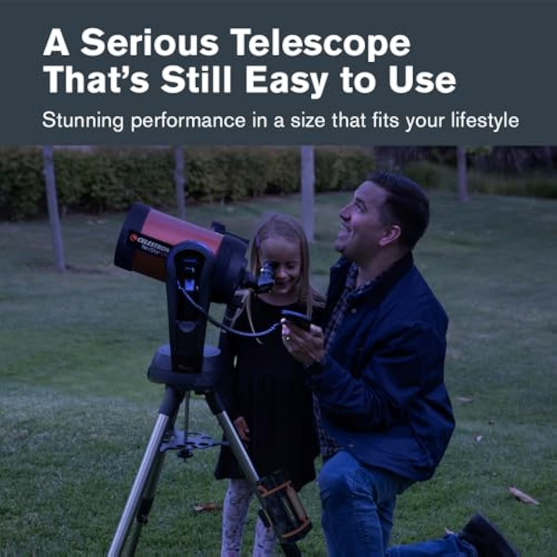 Celestron 11068 NexStar 6SE Computerised Schmidt-Cassegrain Telescope with Fully Automated Mount, SkyAlign Technology and XLT Coating, Black/Orange