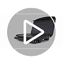 George Foreman Medium Electric Fit Grill [Non stick, Healthy, Griddle, Toastie, Hot plate, Panini, BBQ, Energy saving, Vertical storage, Easy clean, Drip tray, Ready to cook light] Black, 1630W 25810