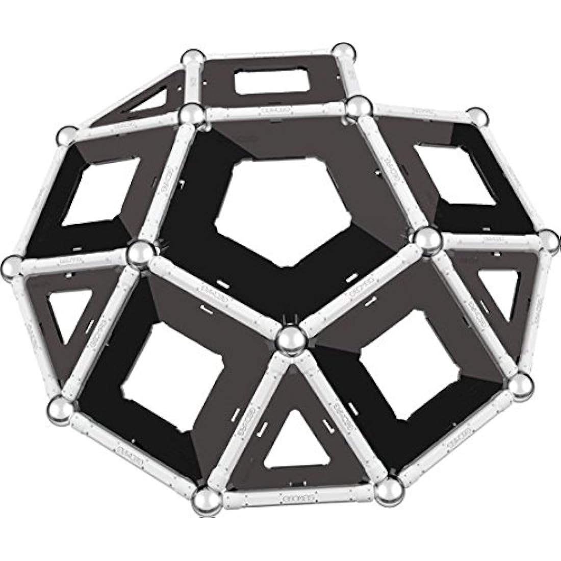 Geomag- 012 - Black & White, 68 Pieces