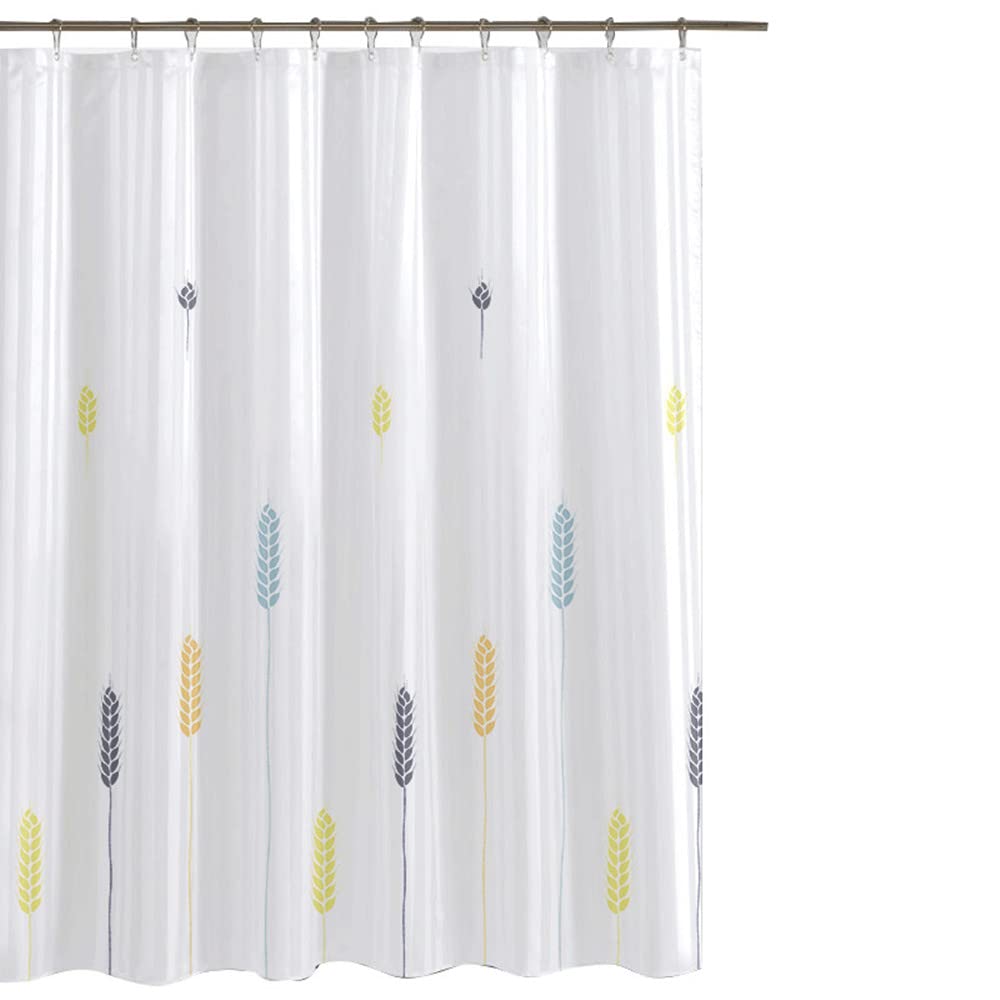 GONOVE Shower Curtain for Bathroom 280 x 200cm Mildew Resistant Waterproof Polyester Fabric Wheat Shower Curtain Liner Long Washable Bath Curtain with