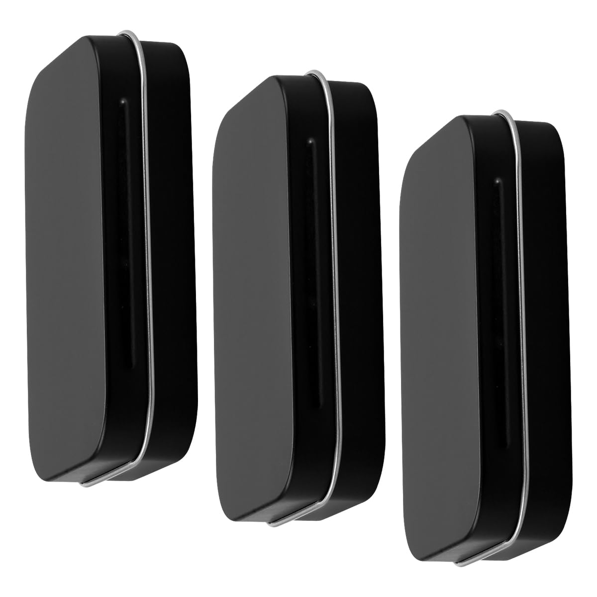 GLADFRESIT 3PCS Metal Storage Tins Hinged Mini Tin Boxes