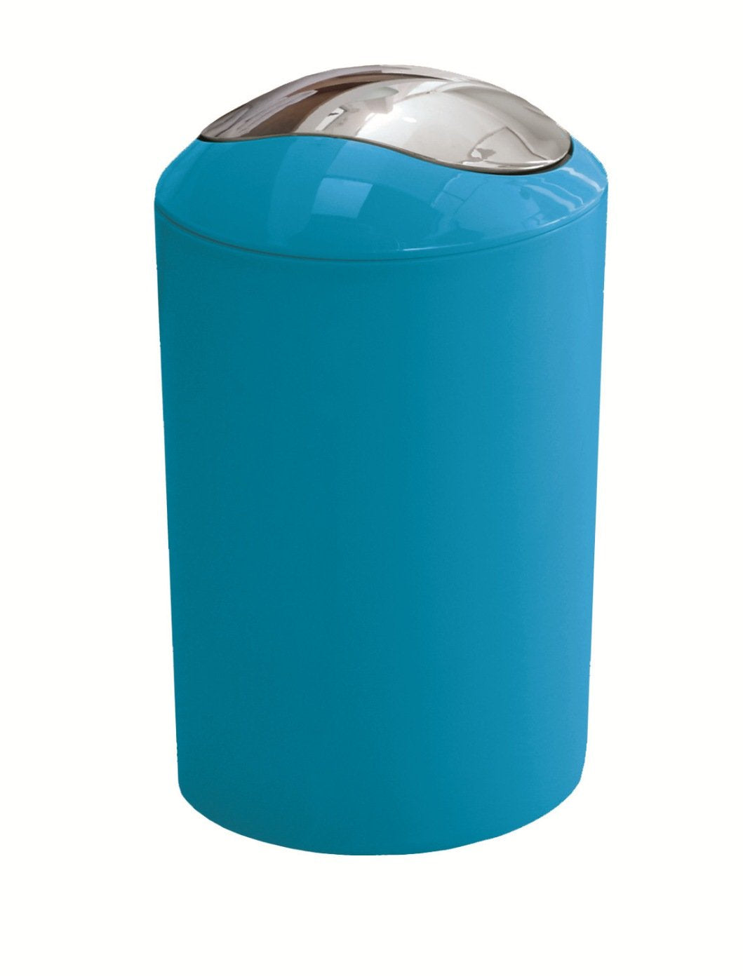 KW "Gleam 5Ltr Swing Bin - Compact Bathroom/Office/Bedroom/Waste Bin (Turquoise)