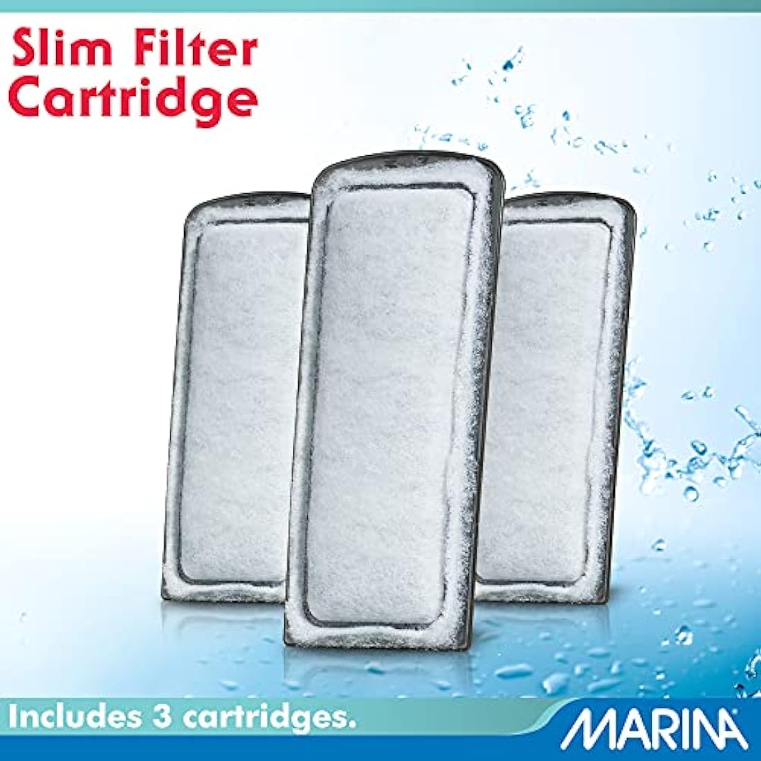 Marina Bio-Carb Carbon Slim Filter Tropical Cartridge, Pack of 3,Small