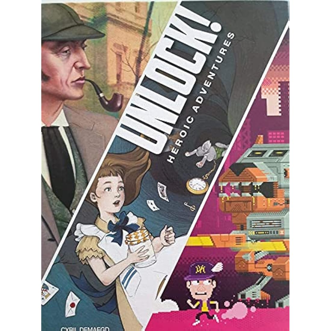Asmodee Unlock! Heroic Adventures Escape Room Card Game Ages 10+ 1-6 Players 60 Minutes Playing Time