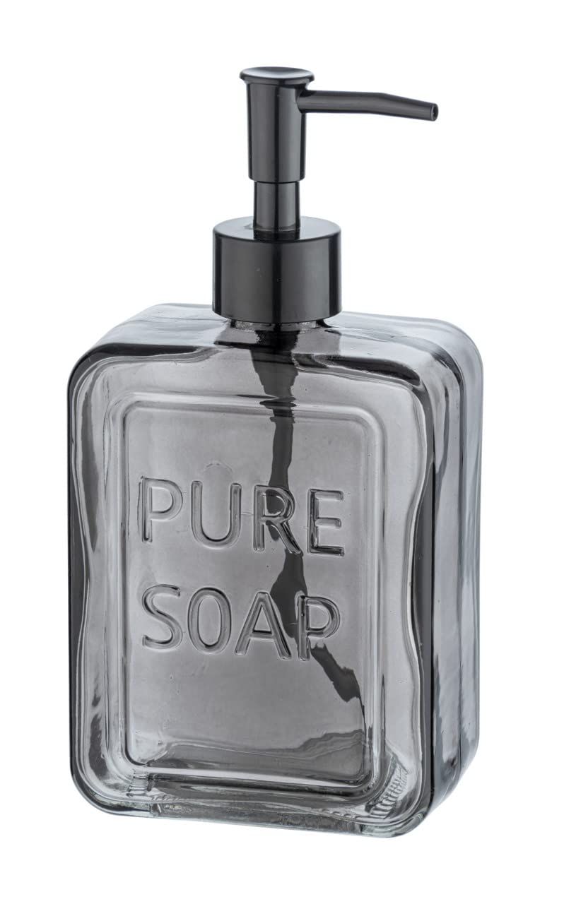 WENKO Peanut Beige Liquid Soap Dispenser Capacity 0.24 L, Gray, 1