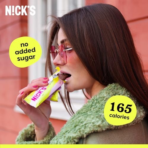 NICKS Chocolate Wafer Bars, Low Carb Biscuits Candy Snack Bar, 165 Calories, No Added Sugar Gluten Free Sweets (Multipack 24x35g)