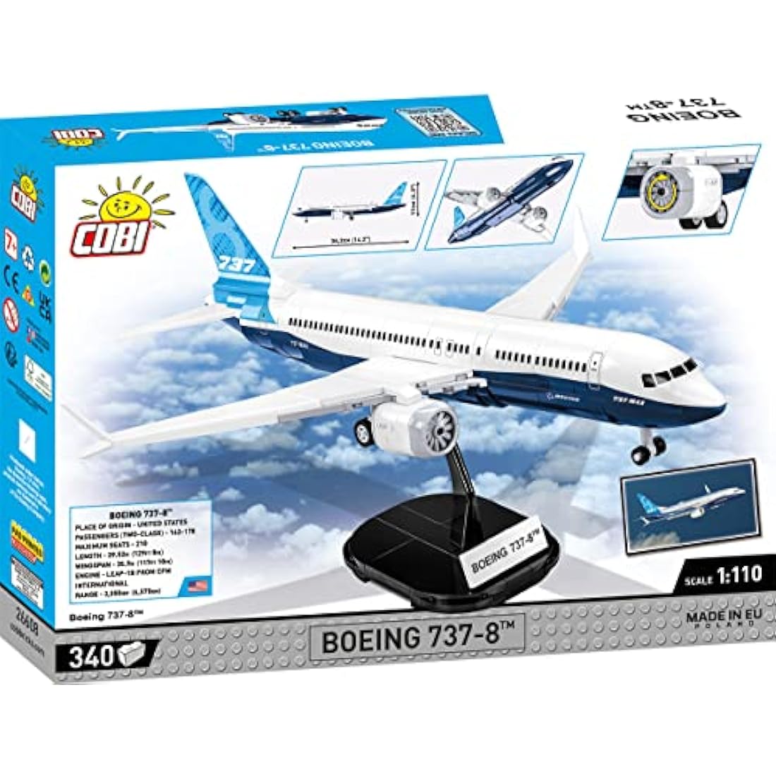 COBI Boeing 737-8, Black, large