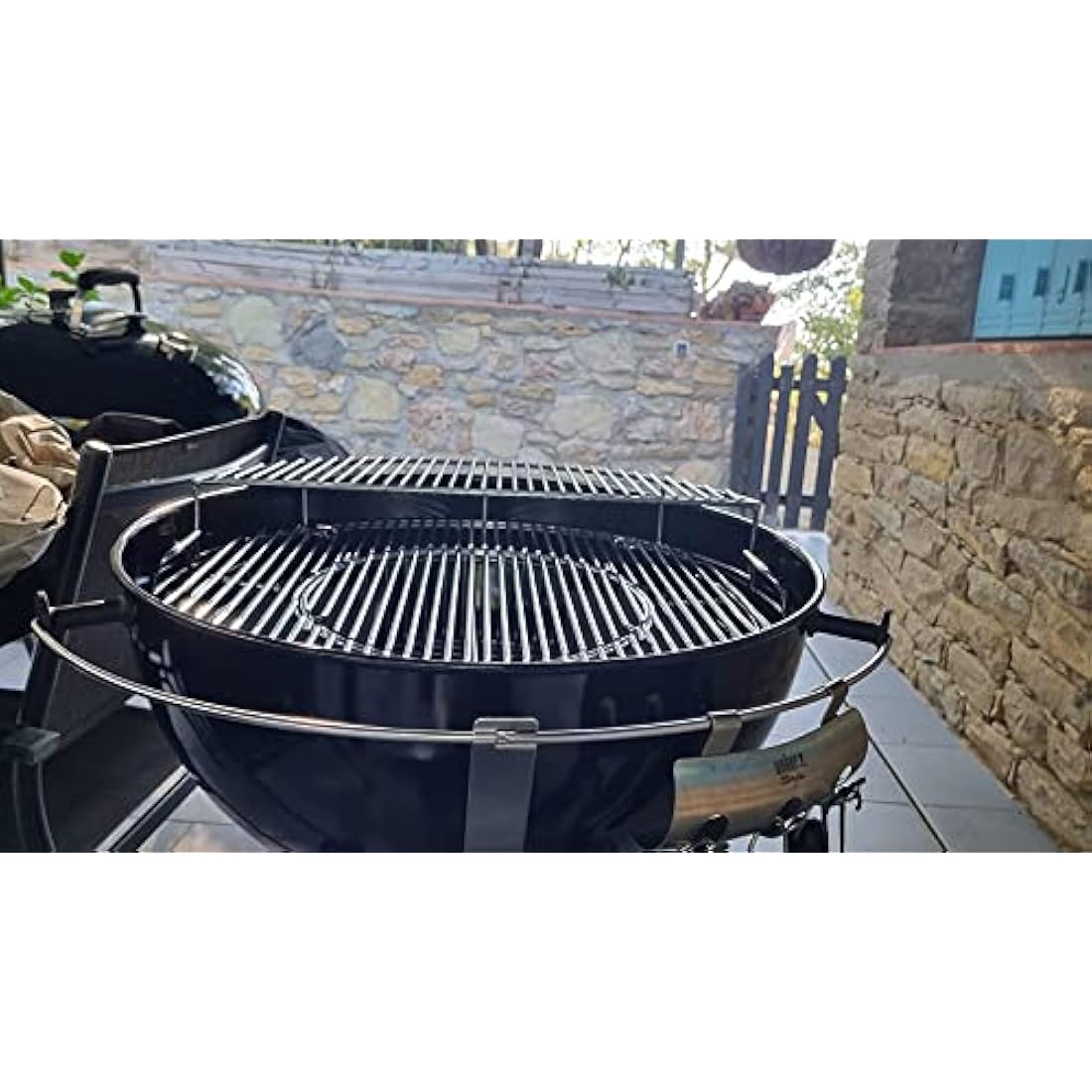 GFTIME Hinged Round Cooking Grate Grill Replacement Parts for Weber 57cm Charcoal grills Spare Parts Gourmet Chrome plated For Weber 8835, One-Touch, Performer, Bar-B-Kettle and Master-Touch