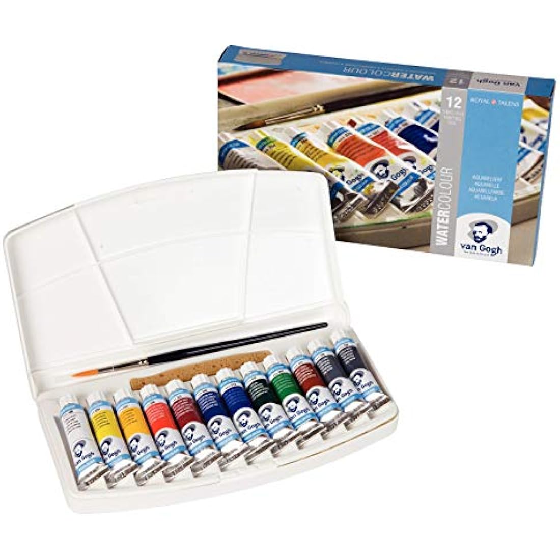 Van Gogh Watercolour Plastic case Set | 12 x 10 ml Tubes