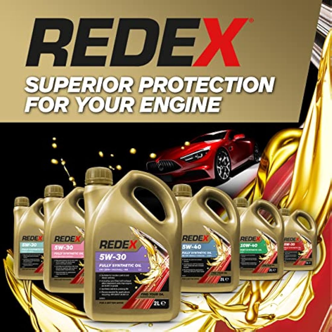 Redex 5w-40 Fully Synthetic Engine Oil MB, VW, RN, 2 Litre