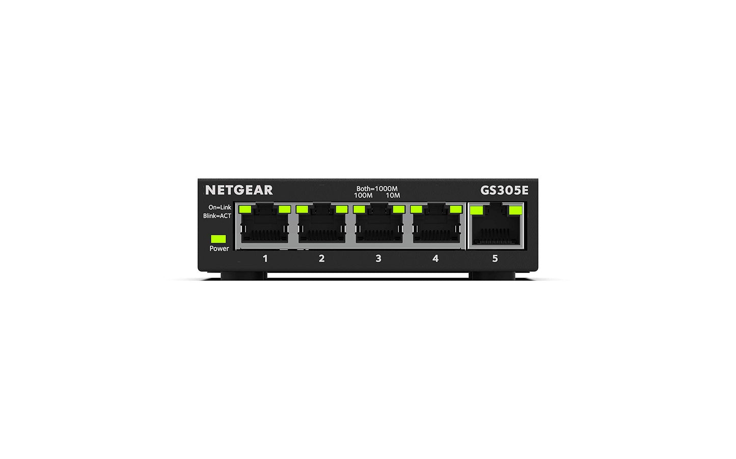 NETGEAR 5 Port Gigabit Ethernet Managed Network Switch (GS305E) - Desktop or Wall Mount, Home Network Hub, Office Ethernet Splitter, Silent Operation