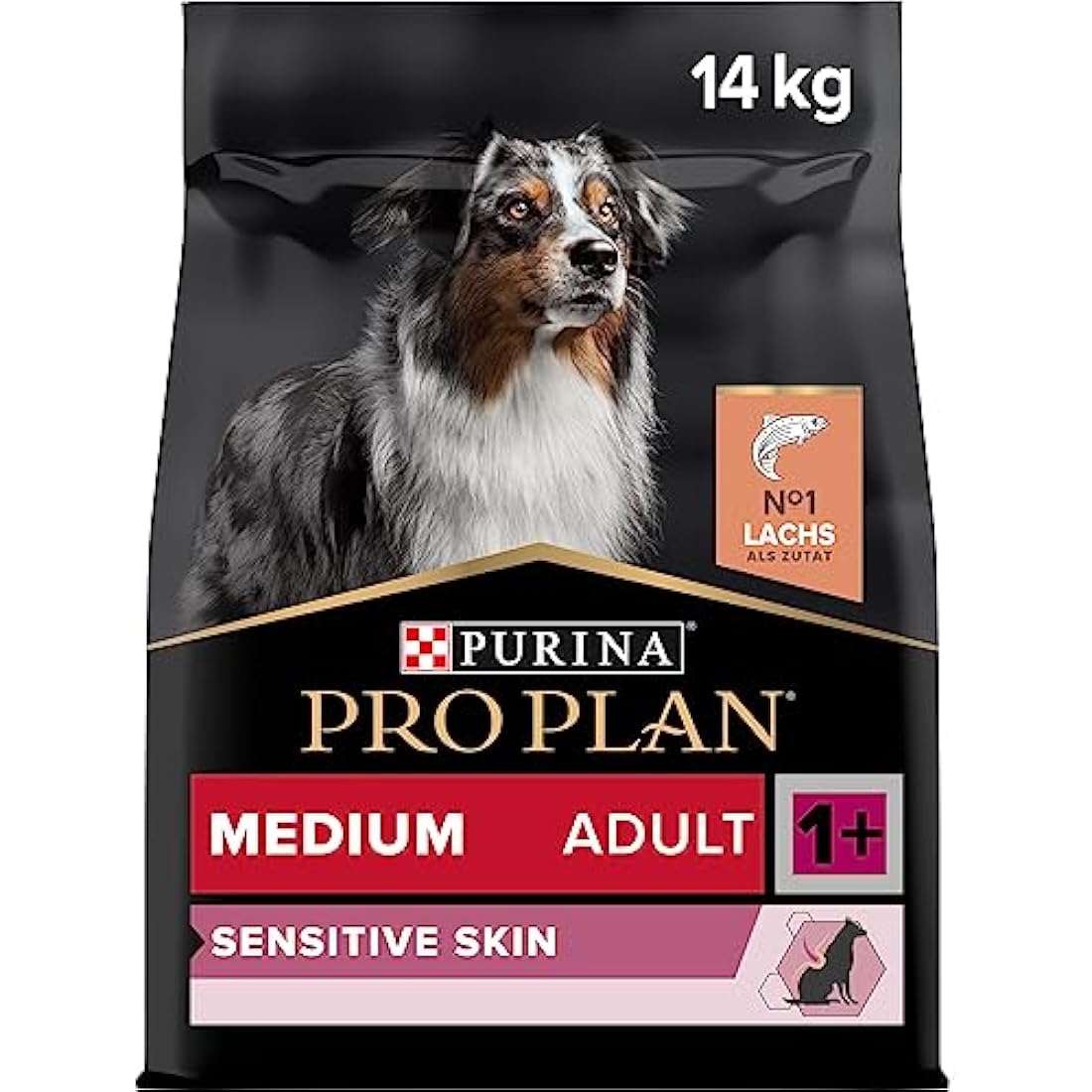 PRO PLAN® Medium Adult Dog Sensitive Skin Dry Dog Food with Salmon 14kg