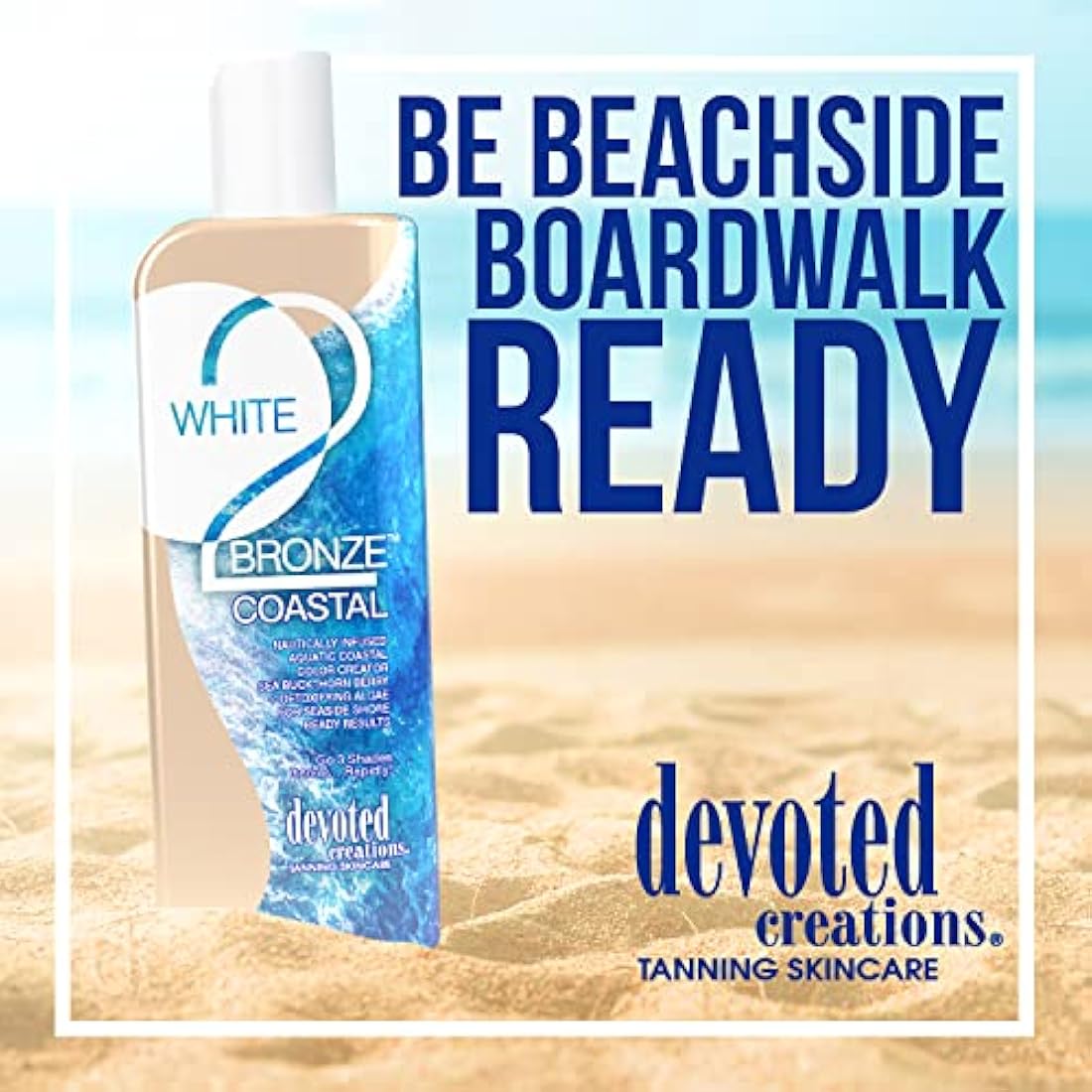 Devoted Creations White 2 Bronze Coastal Blue Hued Tan Enhancer, 251 ml (Pack of 1)