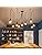 Lrpiyvo Spider Lights Pendant Lighting Ceiling Chandelier, E27 Vintage Ceiling Lights Industrial Light Fitting, 3/5/6/7/8/10 Heads Chandelier