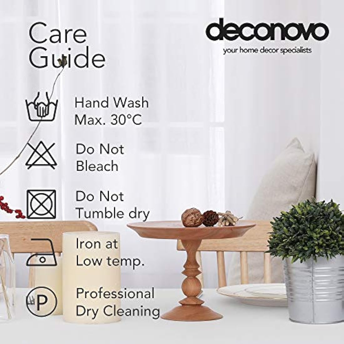 Deconovo Solid Faux Linen Rectangle Tablecloth Water Resistant Table Cloth for Wedding 51x63in(130x160cm) White