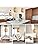 FORCOSO Vintage Boho Rattan Pendant Light, Wicker Shade Ø29 cm, E27, max.60W for Dining Room, Living Room, Bedroom, Hallway, Kitchen Island - Brown