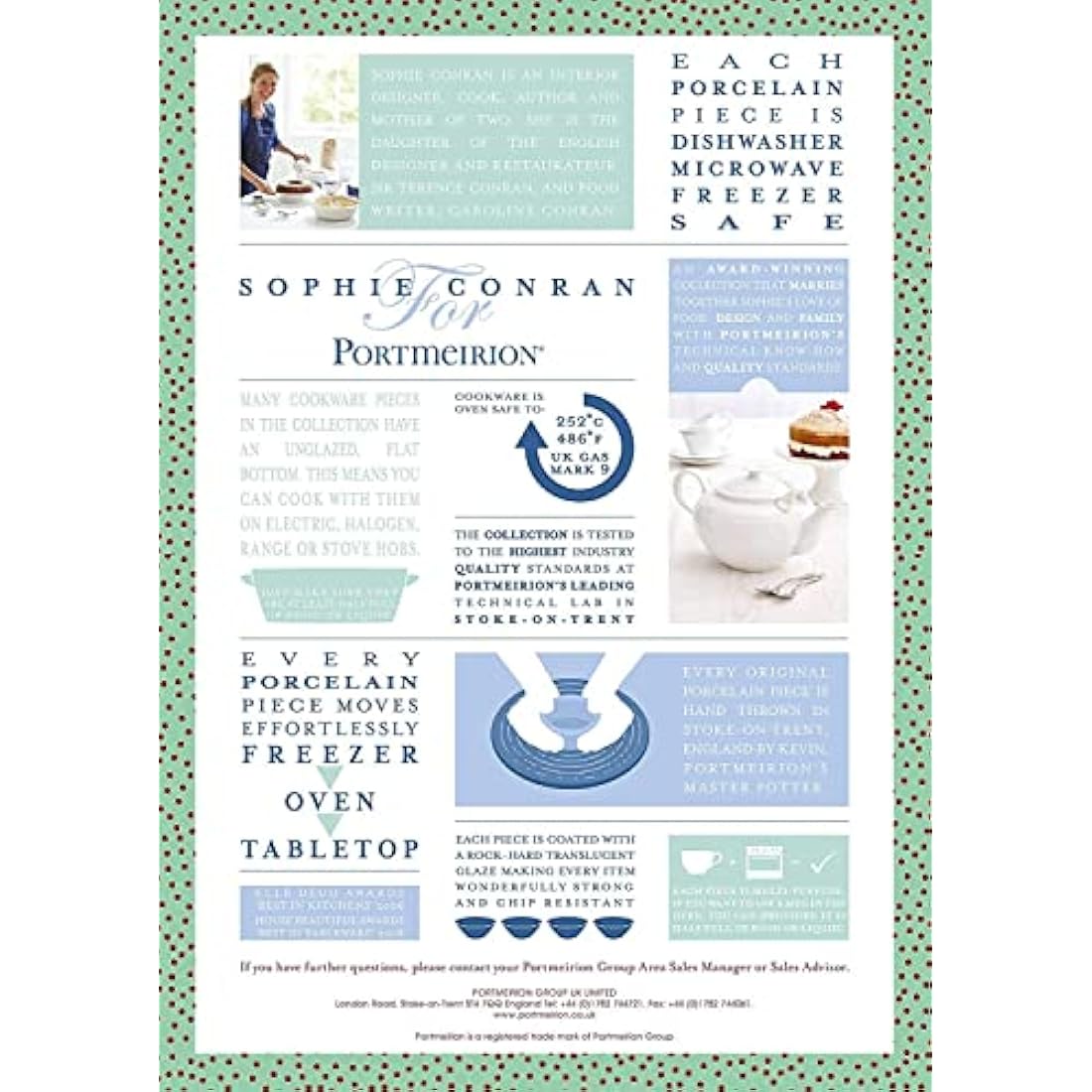 Portmeirion Sophie Conran for Portmeirion Tall Mug, Porcelain, White, 11.5 x 7.3 x 11 cm, Set of 4