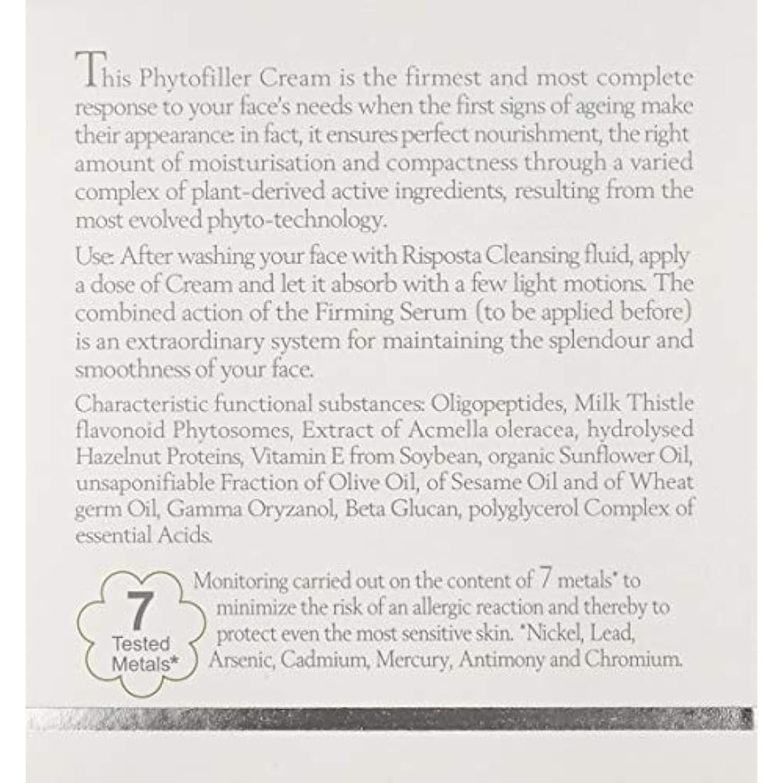 L'Erbolario Risposta Firmness Phytofiller Face Cream