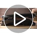 George Foreman Large Electric Fit Grill [Non stick, Healthy, Griddle, Toastie, Hot plate, Panini, BBQ, Energy saving, Vertical storage, Easy clean, Drip tray, Ready to cook light] Black, 2400W 25820