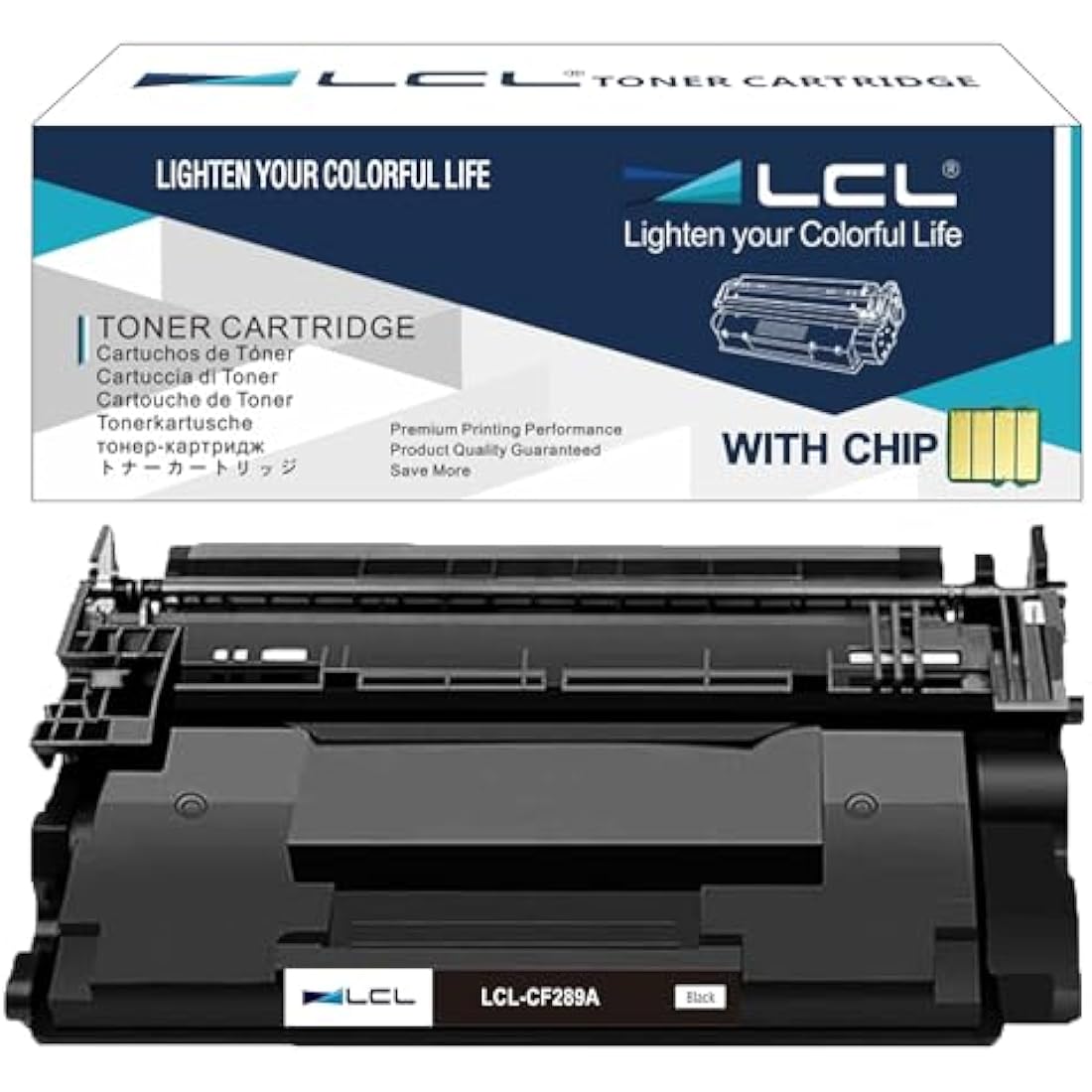 LCL CF289A Toner Cartridge Replacement for HP 89A 89X CF289A CF289X With CHIP Compatible with HP LaserJet Enterprise M507 M507dn M507x MFP M528dn MFP M528f Flow MFP M528z M528c (1 Black)