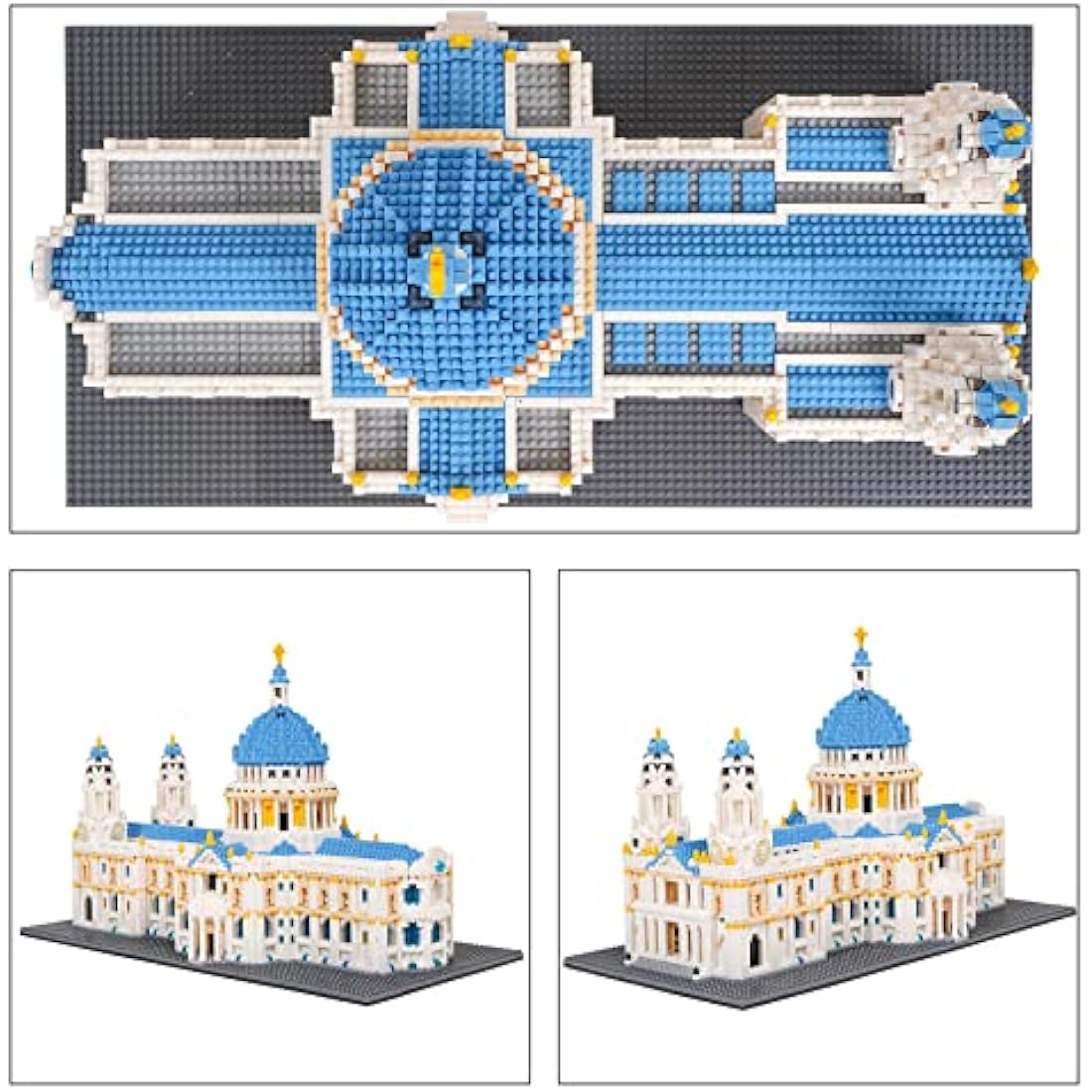 LULUFUN St. Paul's Cathedral Model Building Block Kit, Famous Architecture Mini Building Block, Collection Model Sets,Toy Gifts for Kids and Adults 7053 Pieces