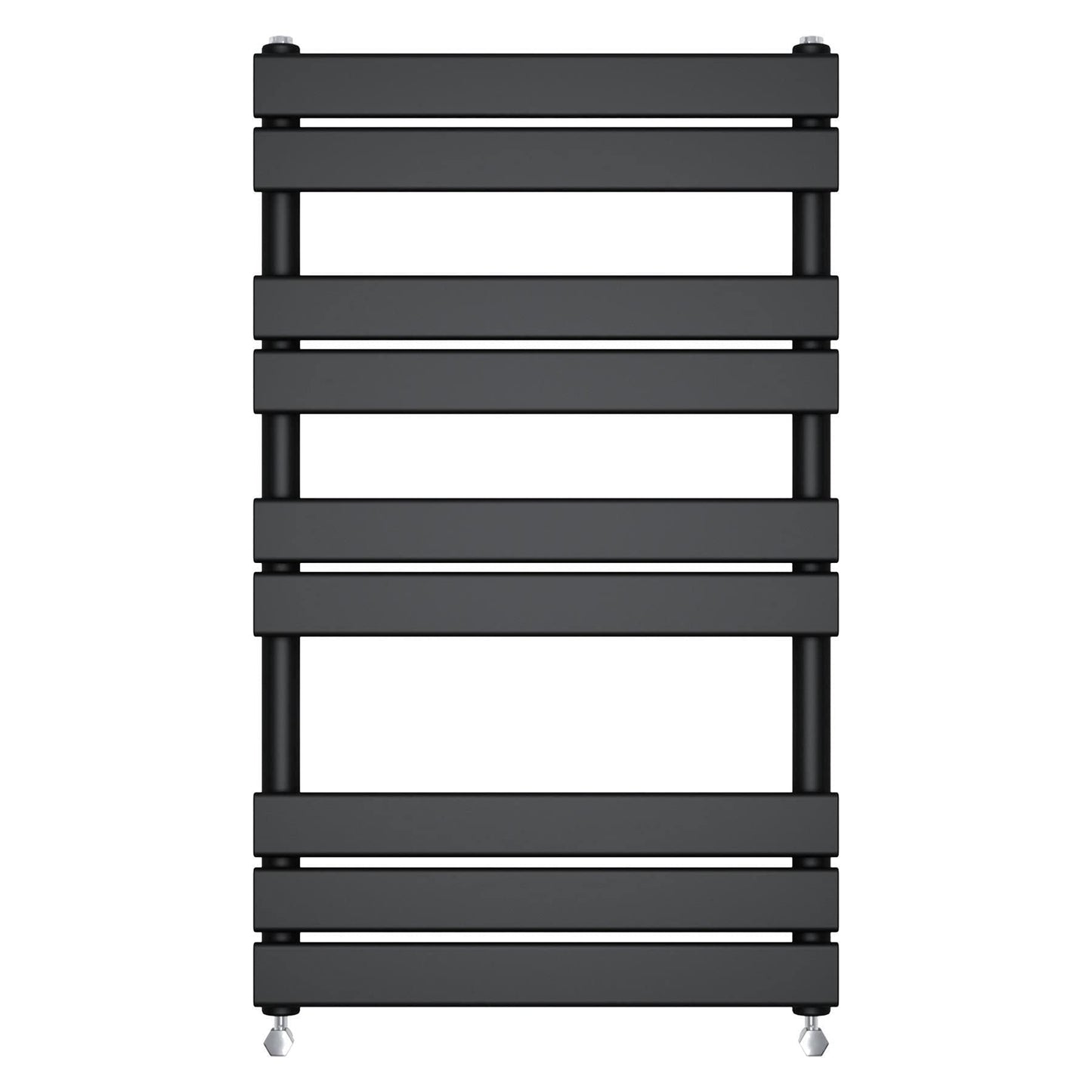 Warmehaus Black 1000x600mm Flat Panel Heated Towel Rail 68mm