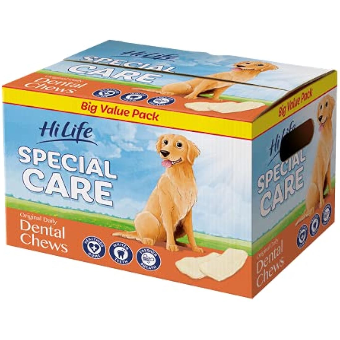 Special Care Original Daily Dental Chews for Dogs, For Healthier Gums, Whiter Teeth & Fresher Breath, Help Reduce Tartar Build Up, 1kg Bulk Box (60 Count)