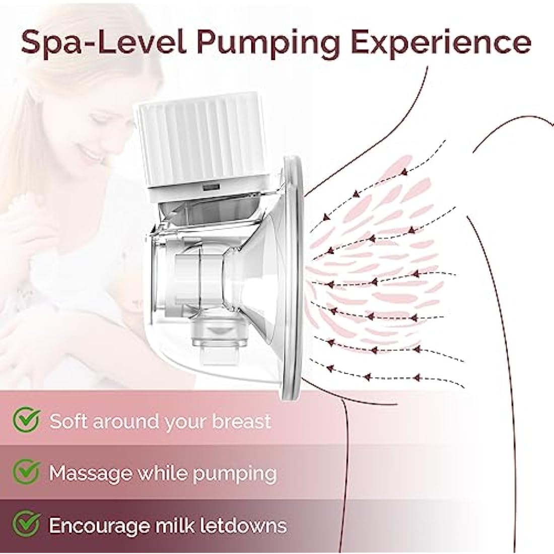semai Flange Inserts 19mm Breast Pump Parts Compatible with Medela/Momcozy S12 Pro/S9 Pro/S12/S9/Spectra/Elvie 24mm Breast Pump Shields/Flanges, Reduce 24mm Nipple Tunnel Down to Correct Size, 4PCS