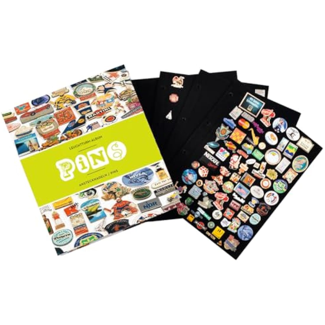 Leuchtturm B-Design Grande Pin Album with 5 Velvet Covered Pin Boards