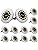 Bowfar Solar Lights Outdoor Garden, 12 LEDs Solar Ground Lights IP65 Waterproof Warm White Decking Lights, Solar Powered Outdoor Lights for Lawn Pathway Patio Landscape Fence, 12 Pack