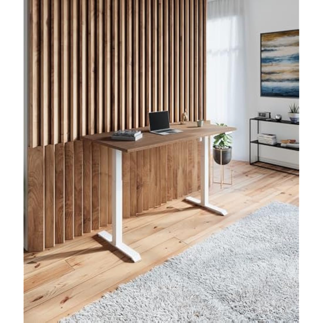 Desktronic Table Top 160 x 80 cm Desk Top - Perfect for Height-Adjustable Desks, Dining Tables and More - Made in Europe - 25 mm Sturdy Table Top Durable (Walnut)