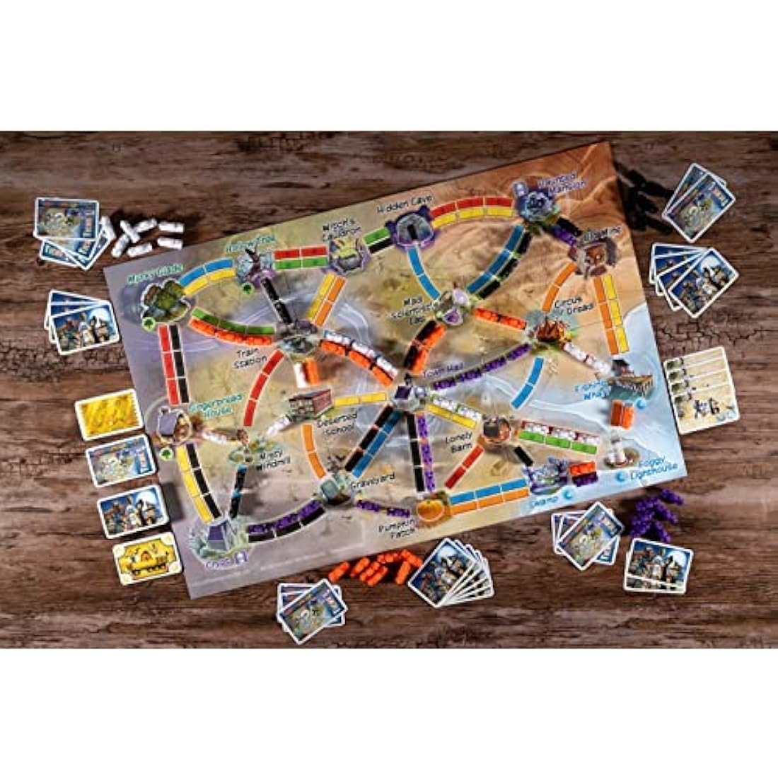 Days of Wonder Ticket to Ride - Ghost Train (First Journey) Board Game Ages 6+ 2-4 Players 15-30 Minutes Playing Time, DOW720035