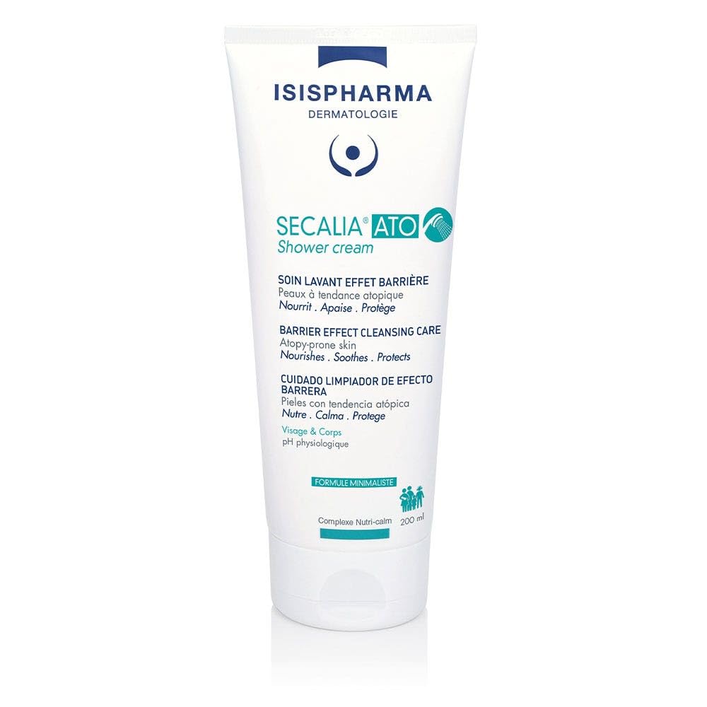 ISISPHARMA SECALIA ATO Shower gel 200 ml - Body wash for Dry skin with atopic tendency - Body Care Barrier effect - Nourishes and soothes itching -
