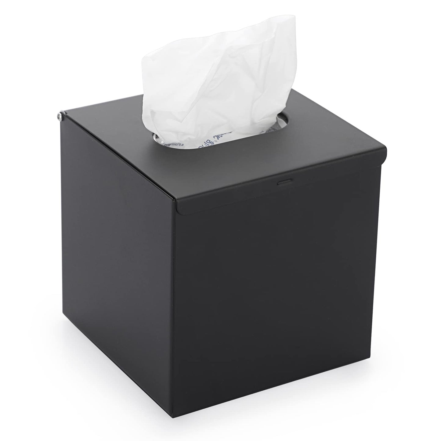 Sumnacon Square Tissue Box Cover - Stylish Cube Stainless Steel Tissue Box Holder, Modern Metal Facial Tissue Holder for Dresser Table Night Stand