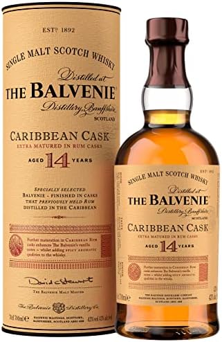 Balvenie 14 Year Old Caribbean Cask in Gift Tube 70cl