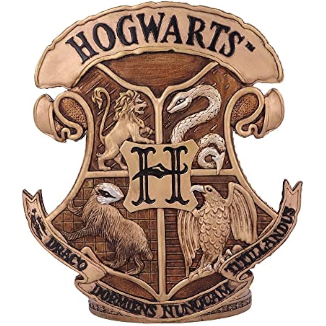 Nemesis Now Officially Licensed Harry Potter Gryffindor Bookend 20cm, Gold
