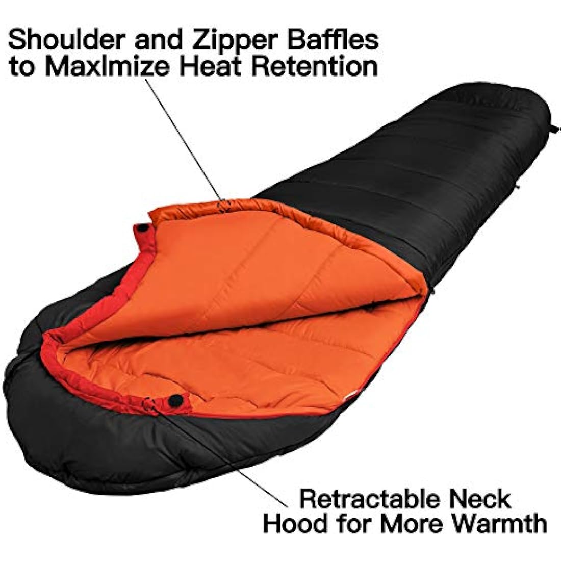 Bessport Sleeping Bag, 4 Seasons 0°C Sleeping Bag, Small Pack Size & Ultralight Outdoor Sleeping Bag, Mummy Sleeping Bag for Camping, Travel, Outdoor and Tent