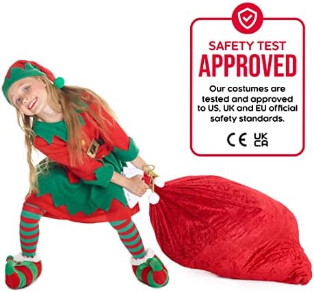 Morph Children's Elf Costume, Elf Costume, Child's Elf Costume, Elf Costume, Girl's Elf Costume, Child's Elf Costume, Child's Elf Outfit, Child Christmas Costume, Size S, M, L