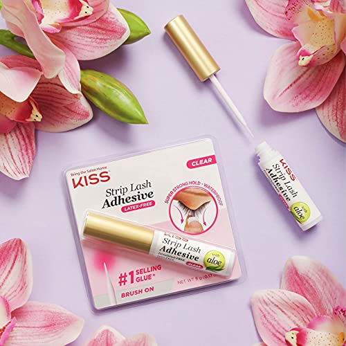 KISS 24 Hour Strip Eyelash Adhesive – Clear