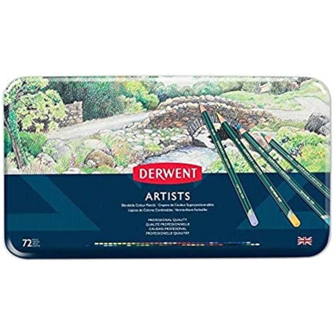 Derwent Artists Colouring Pencils, Drawing & Writing, Ideal For Blending & Layering, Set Of 72, Professional Quality, 32097