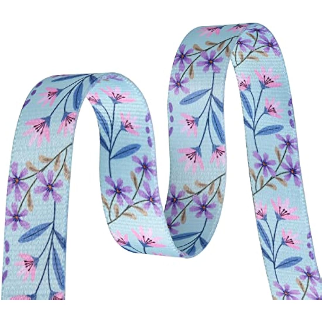 Mihqy Dog Collar and Lead Set with Bohemia Floral Tribal Geometric Patterns - Soft Ethnic Style Collar Adjustable for Small Medium Large Dogs(Pink + Purple Floral Set,M)