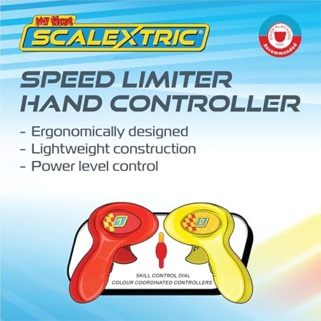 My First Scalextric Racing Track Sets for Kids Ages 3+ - Mains Powered Micro Race Car Set, Toy Cars Race Tracks for Boys. Incl. 1x Speed Track, 2x Racing Cars, 2x Controllers - Kids Toys Gifts