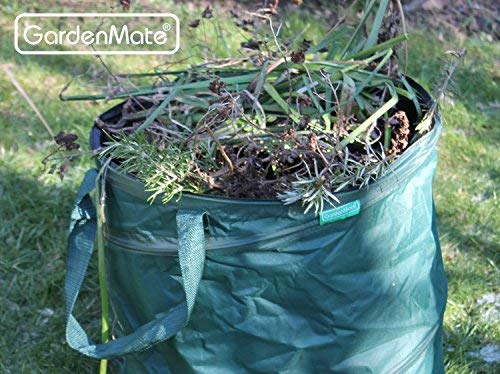 GardenMate pack of 3 x 85L pop-up garden waste bags made of 600D Oxford Polyester (H50 cm, D47 cm)
