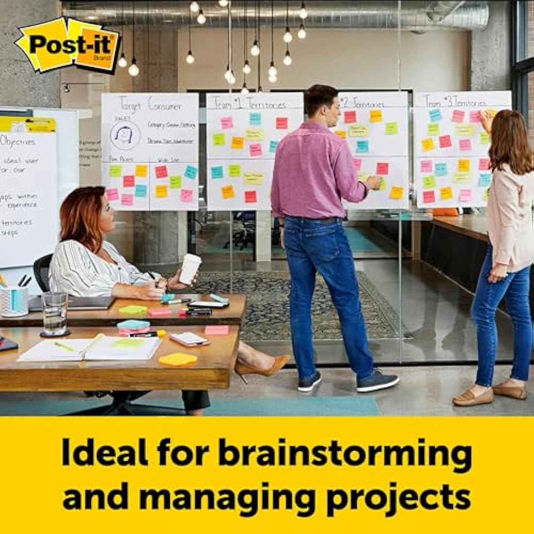 Post-it Super Sticky Self Stick Wall Pad Meeting Chart 566 White 58.4 cm x 50.8 cm 20 Sheets/Pad 2 Pads/Pack 100% PEFC SGSCH-PEFC-COC-110078